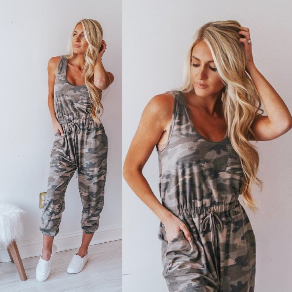 Camo sales womens jumpsuit